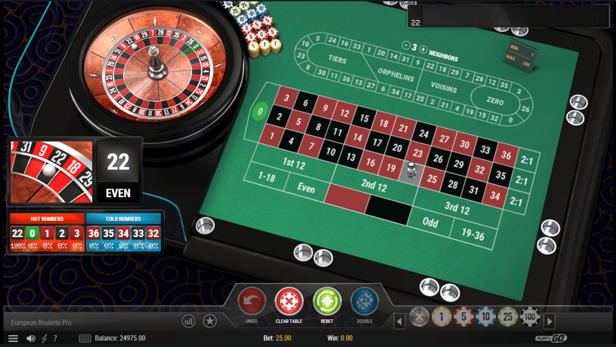 Europäisches Roulette im Online-Casino.